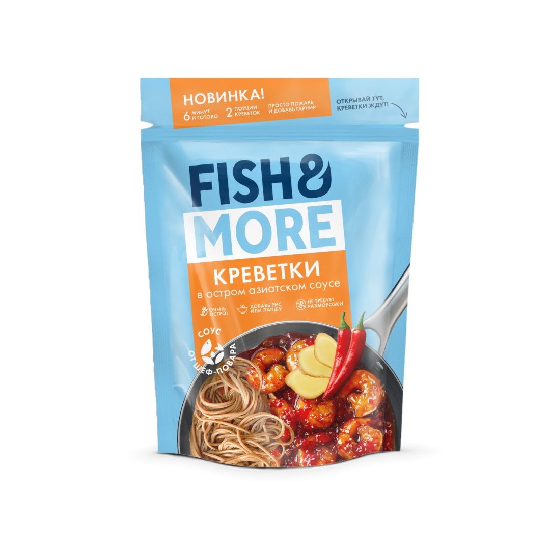 Креветка в соусе Острый азиатский, Fish & More