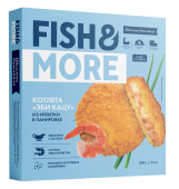 Котлеты ЭБИ КАЦУ из креветки, с/м, фас. 0,3 кг, карт., 3 кг, в панировке, Fish & More (ООО "Шельф-2000")