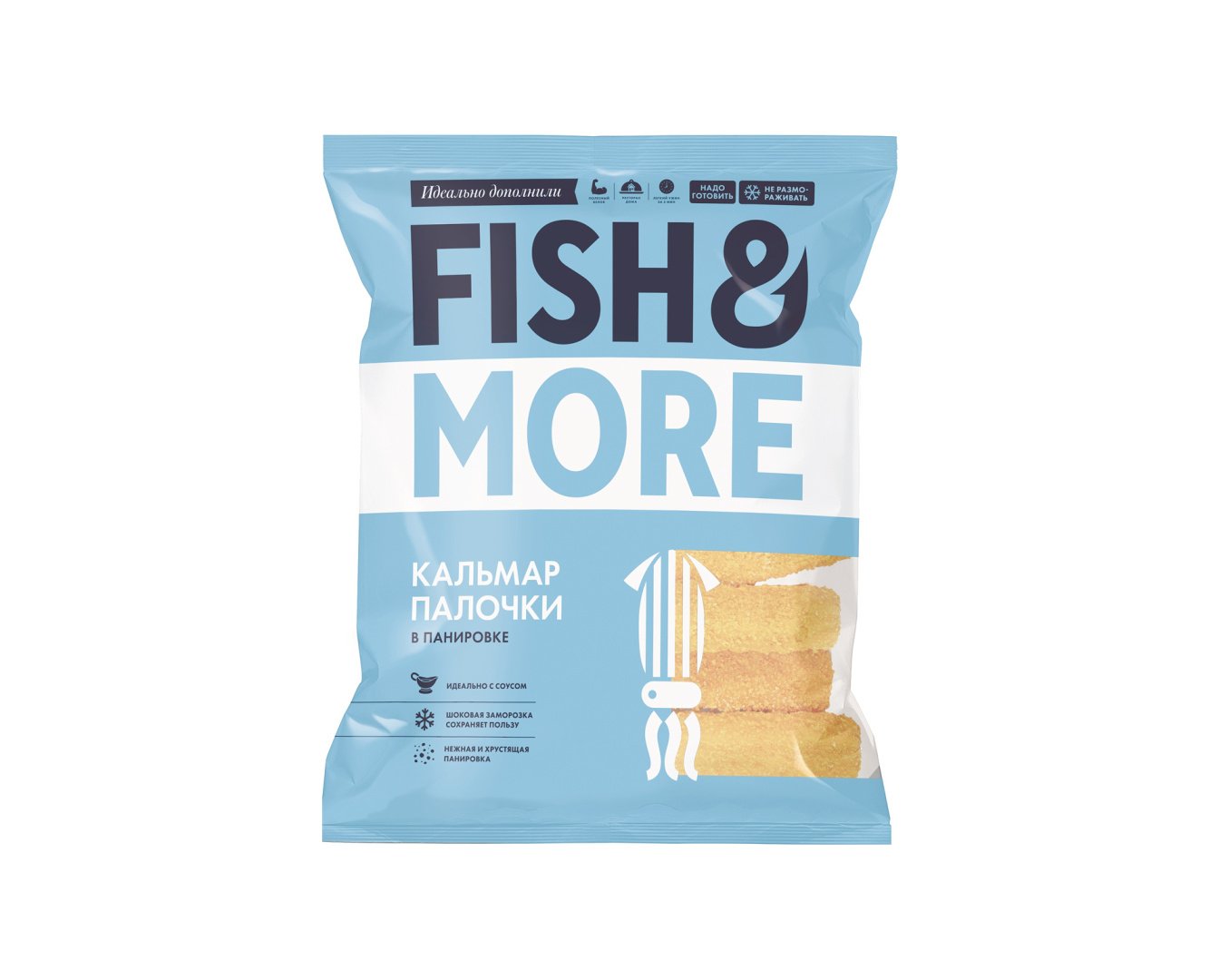 Кальмар палочки в панировке, Fish&More