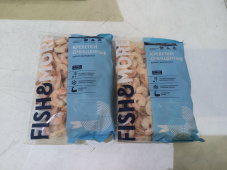 Креветка Ваннамей, очищ. б/пищ. с хв., бланш., индивид, не более 7%, 31-40 шт/фунт 0,93 кг, карт., 9,3 кг, Fish & More Переработка импорт (933)