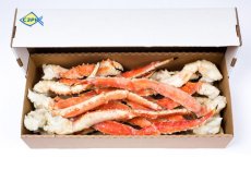 Краб камчатский, комплект конечностей в панцире, х/п, в/м, индивид, не более 7%, 1300+ гр/шт, карт., 6,3 (ООО «Новая Аляска Волхов»)