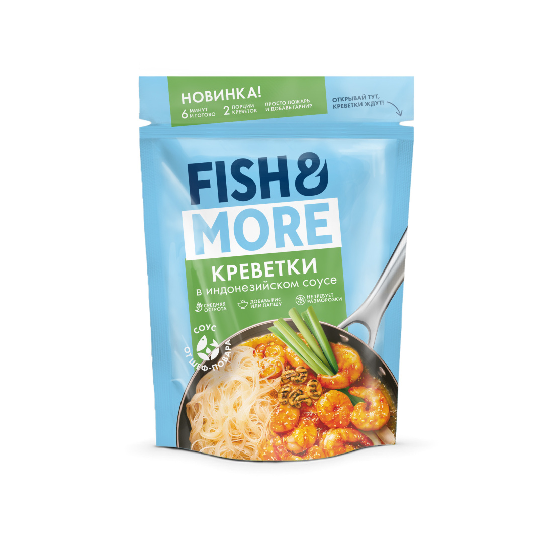 Креветка в соусе Индонезийский, Fish & More