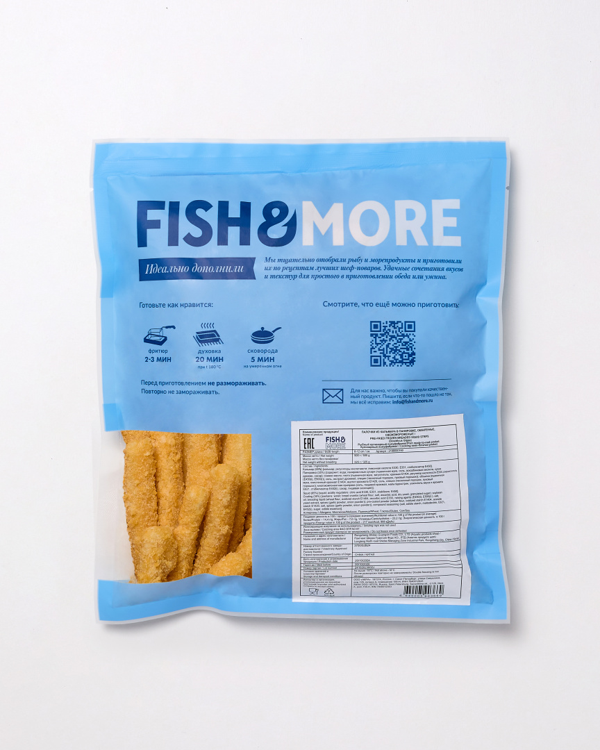 Кальмар палочки в панировке, Fish&More