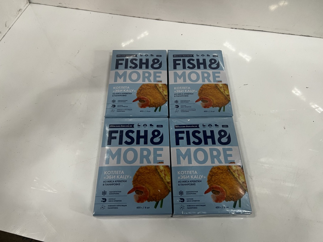 Креветка Ваннамей в панировке, котлета, ЭБИ КАЦУ, Fish&More